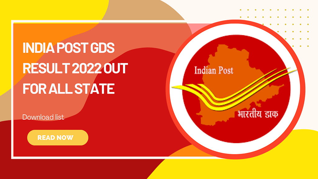 India Post GDS Result 2022 out, Download list for all State