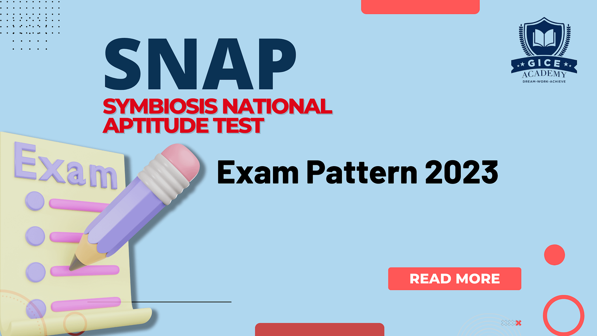 SNAP Exam Pattern 2023